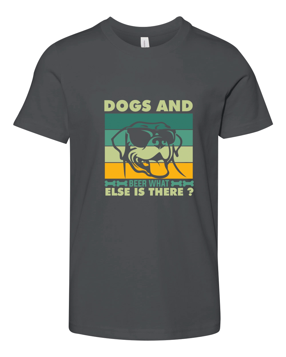 Dogs and beer what else is there 02 Youth Unisex Jersey Tee