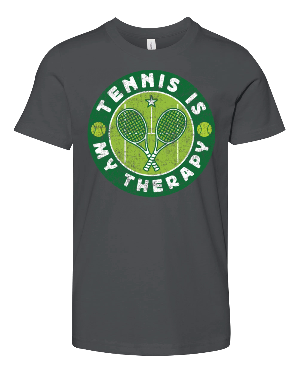 Funny Tennis Player Racket Tennis Youth Unisex Jersey Tee