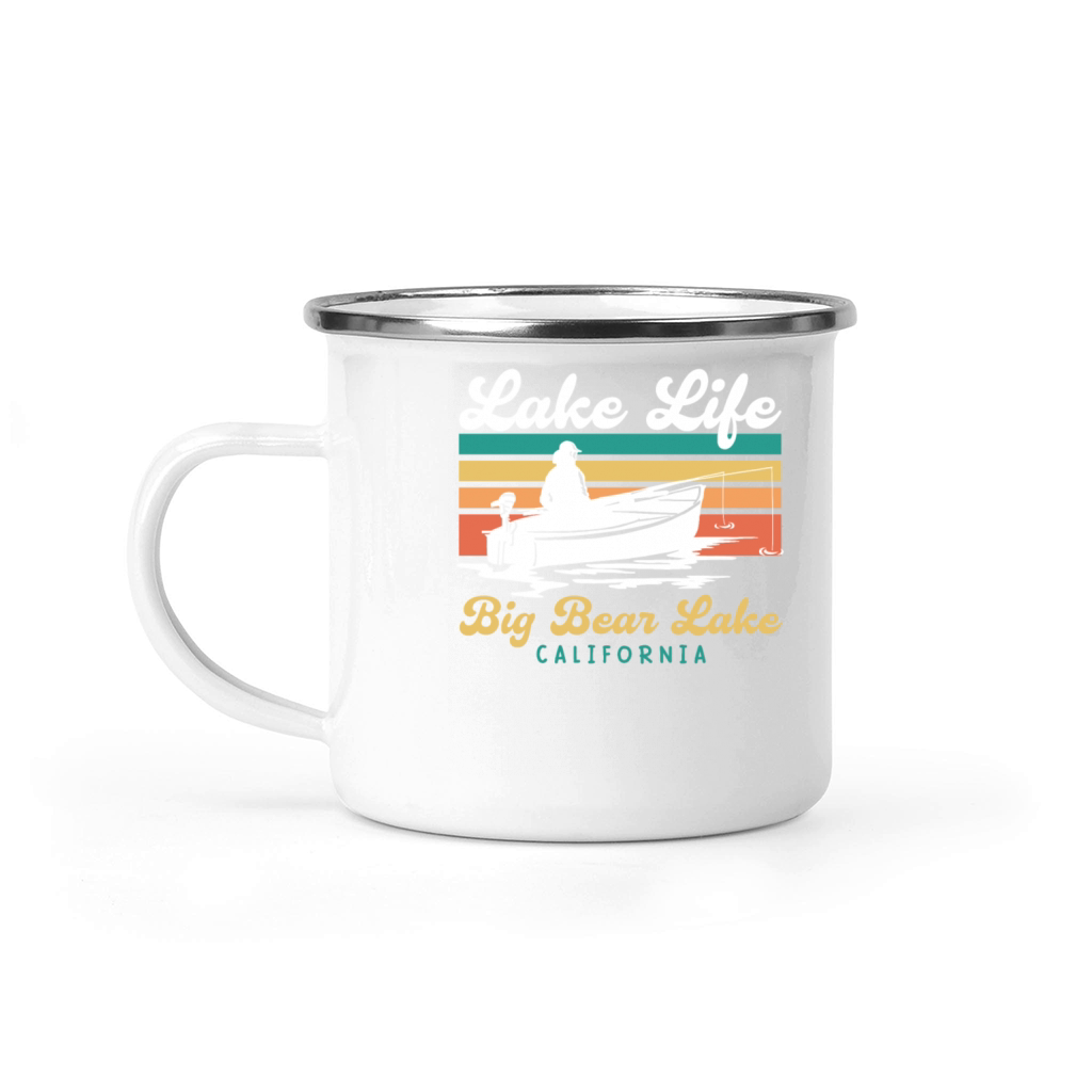BIG BEAR LAKE CALIFORNIA LAKE LIFE Vintage Camping Mug