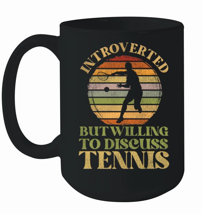 Funny Tennis Player Racket Ceramic Mug
