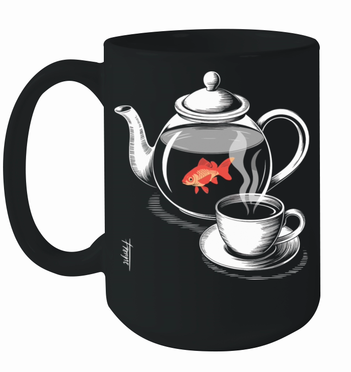 Twin Peaks A Fish In The Percolator Vintage Coffee Ceramic Mug