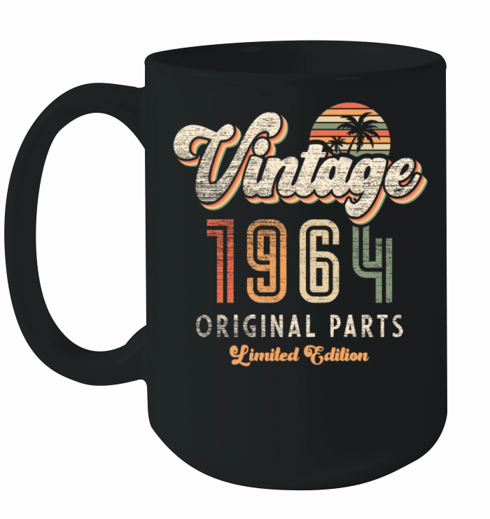 Vintage 1964 Birthday Retro Ceramic Mug