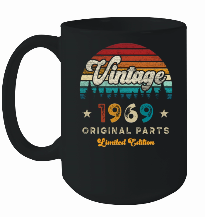 Vintage 1969 Birthday Retro Ceramic Mug