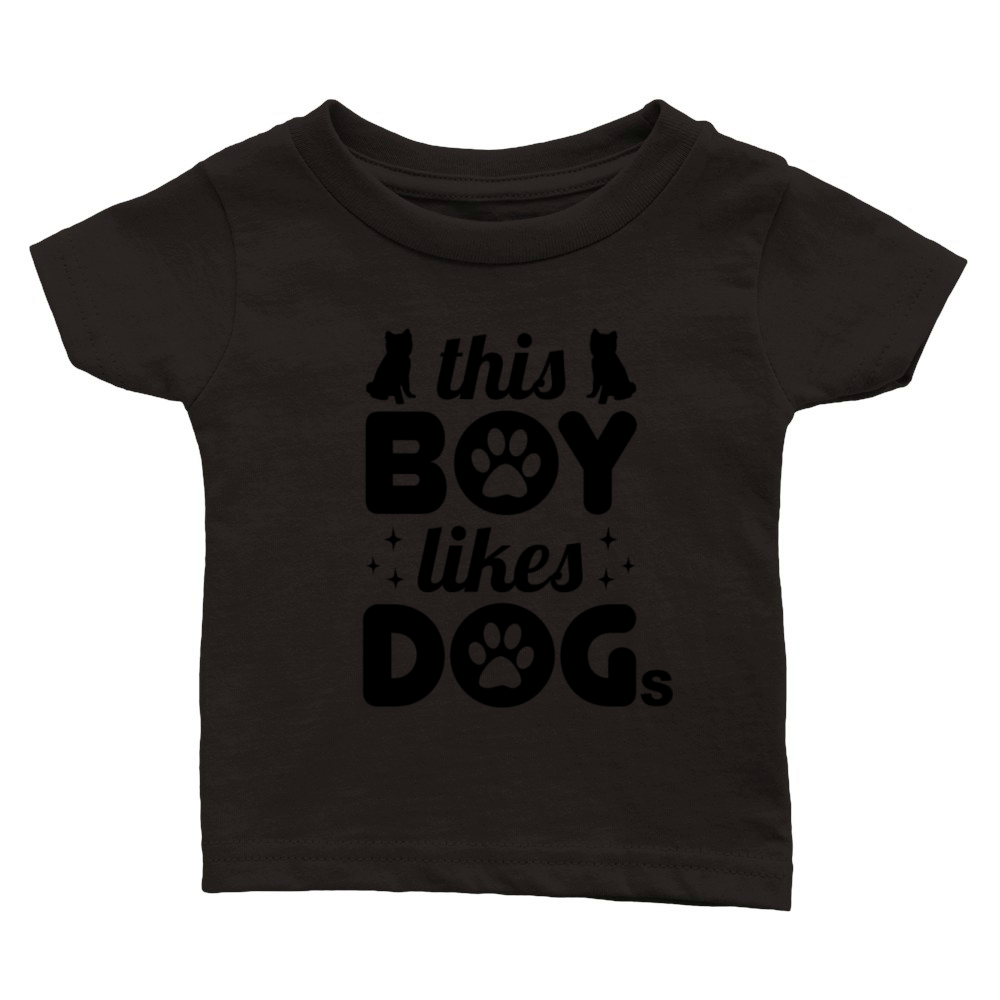 Dogs Boy Classic Baby Crewneck T-shirt
