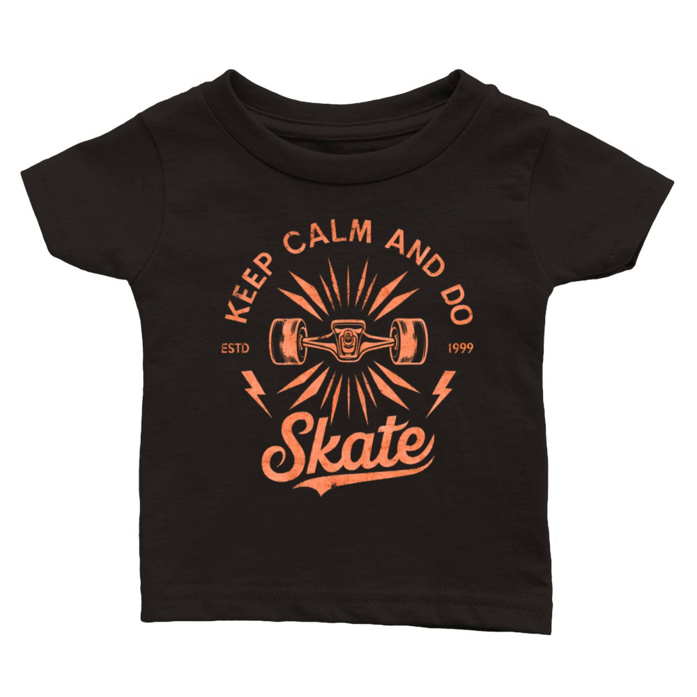 Keep Calm And Do Skate Classic Baby Crewneck T-shirt