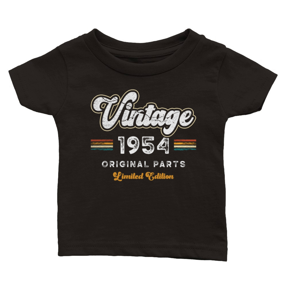 Vintage 1954 Birthday Retro Classic Baby Crewneck T-shirt