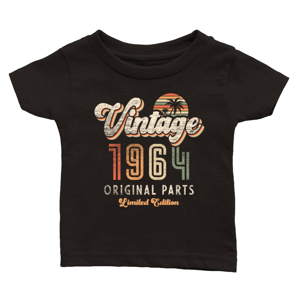 Vintage 1964 Birthday Retro Classic Baby Crewneck T-shirt