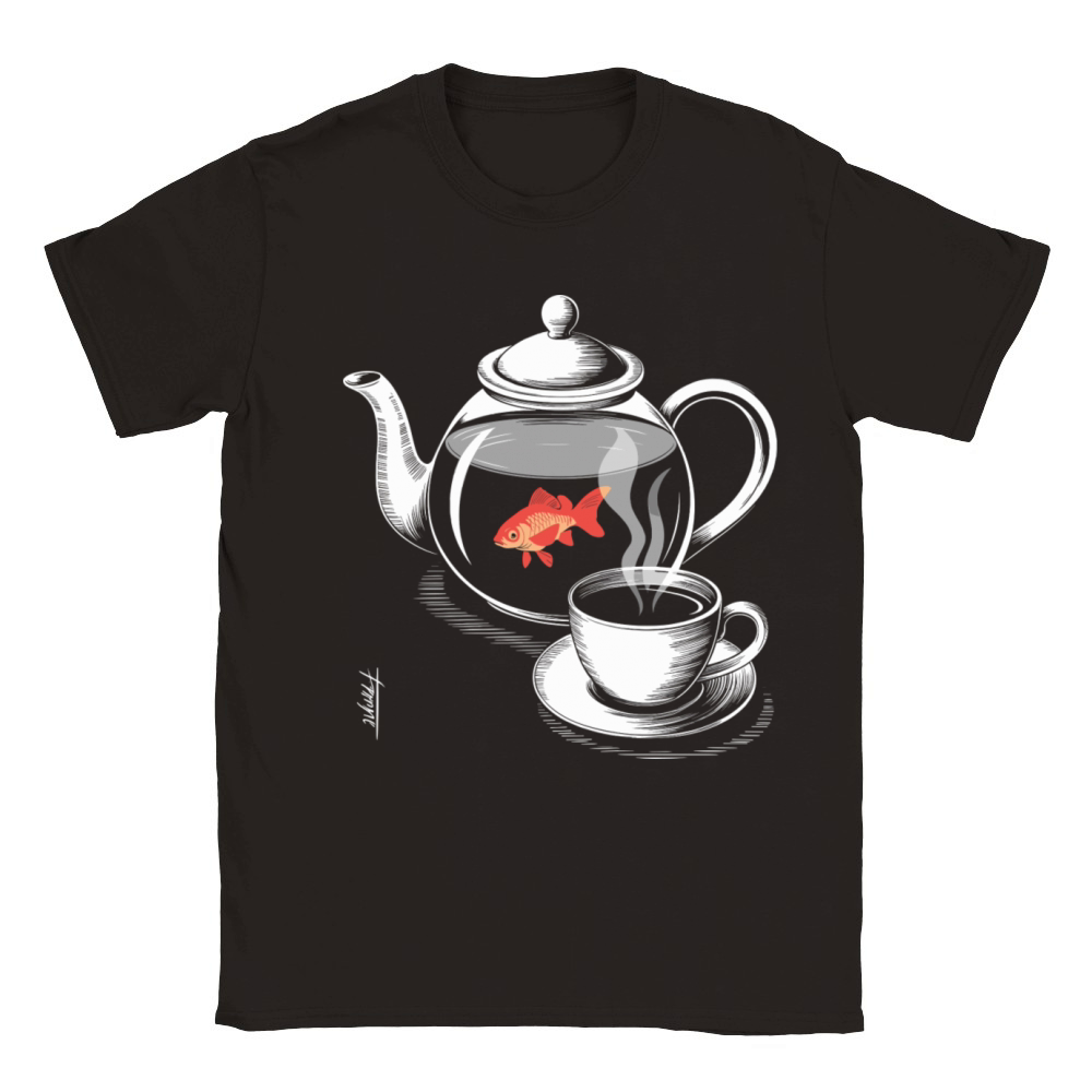 Twin Peaks A Fish In The Percolator Vintage Coffee Classic Kids Crewneck T-shirt