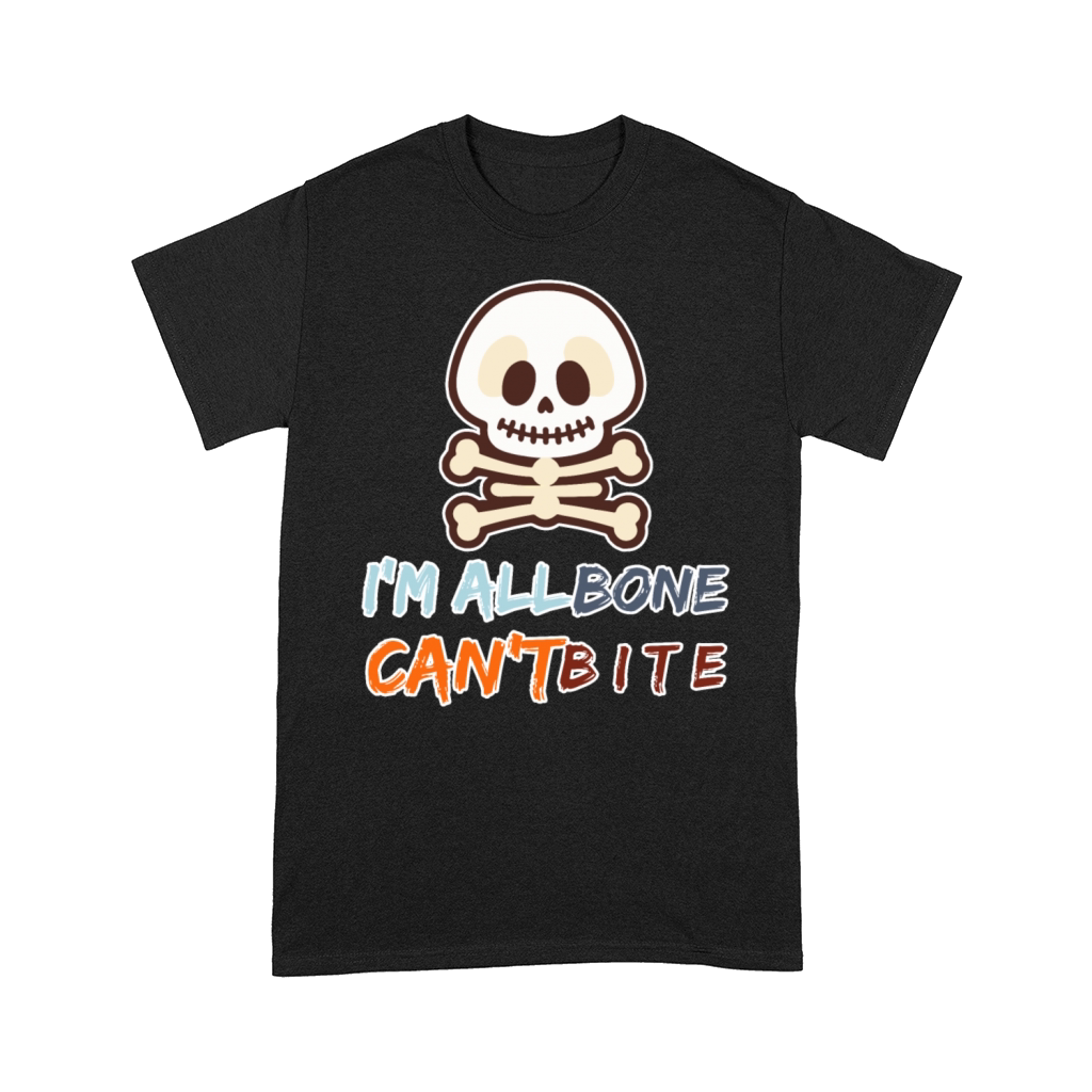 Cute Skeleton Cartoon with Funny Halloween Quote Comfort T-shirt