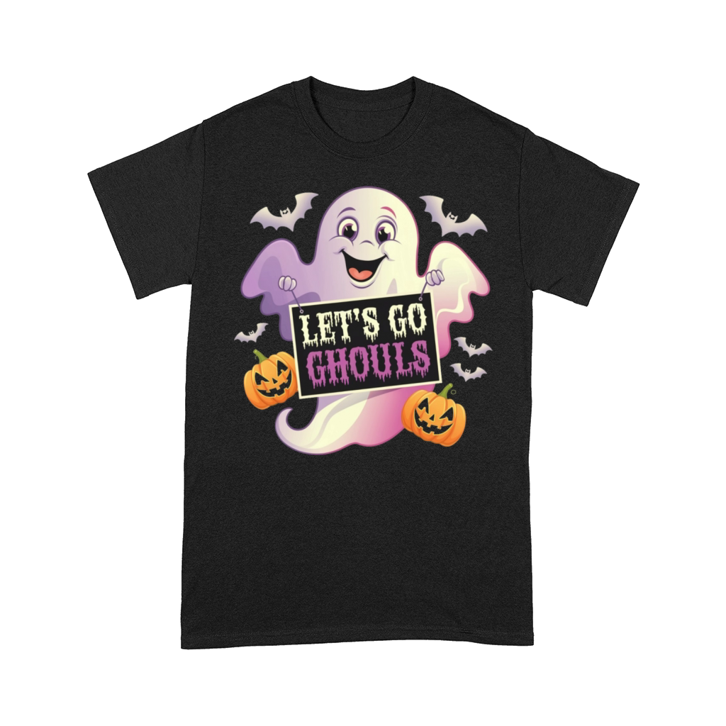 Lets Go Ghouls Fashionably Spooky Halloween Art Comfort T-shirt