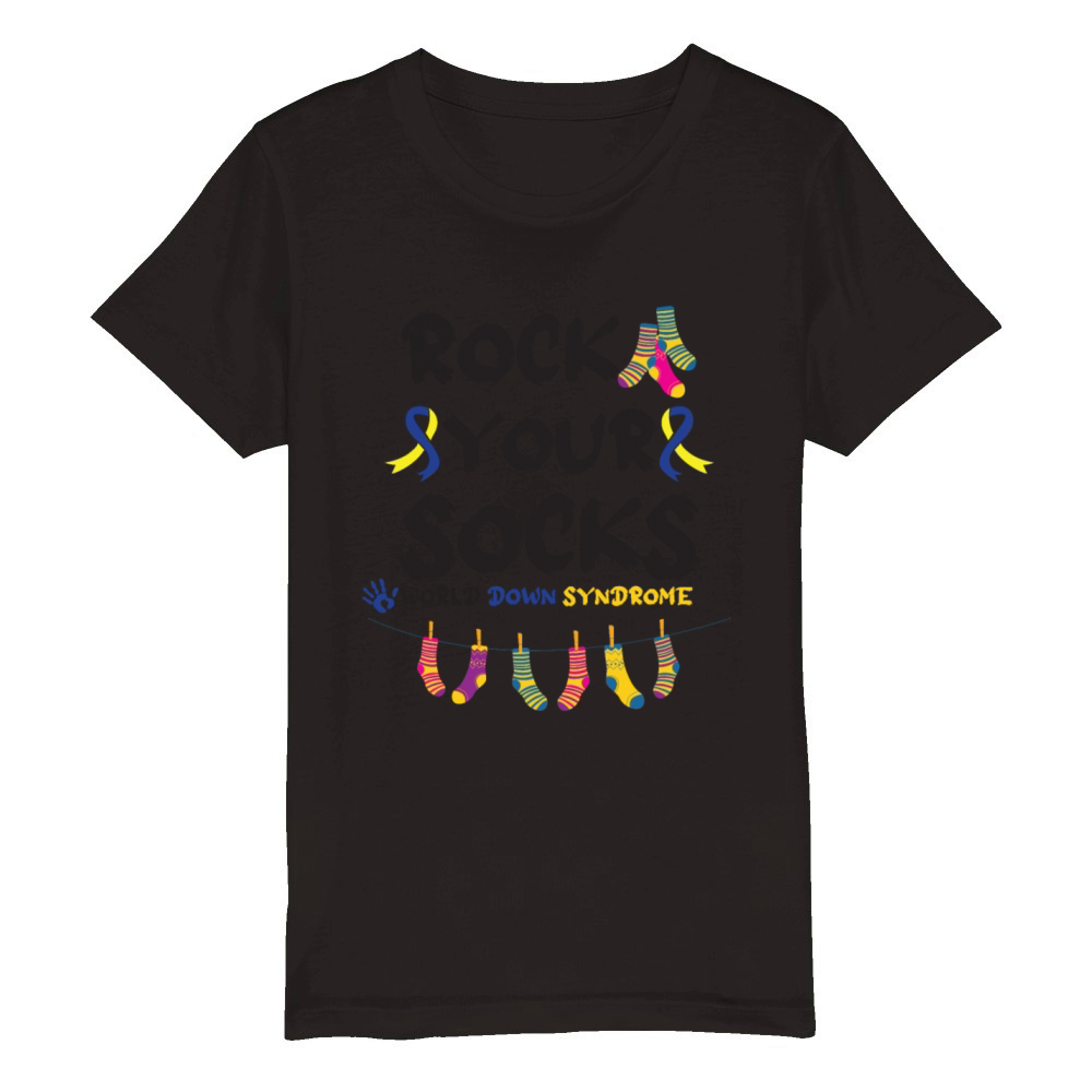 World Down Syndrome Awareness T21 Homie Teacher Organic Kids Crewneck T-shirt