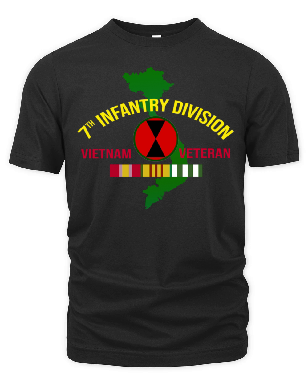 7th infantry division Vietnam Veteran Organic Unisex T-shirt