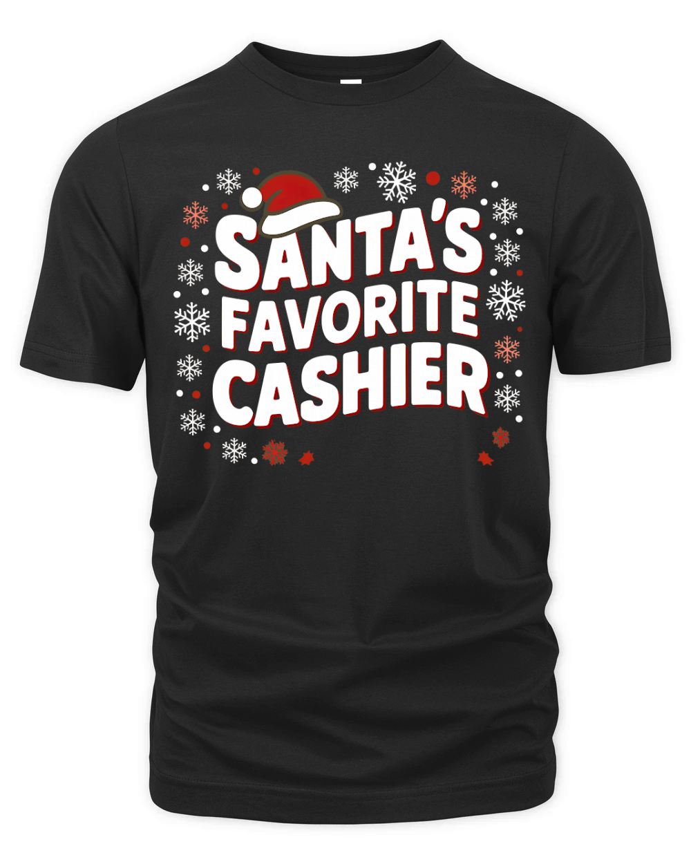 Santas Favorite Cashier Christmas Organic Unisex T-shirt