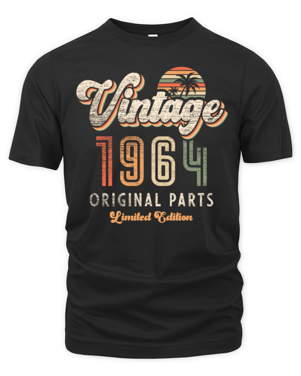 Vintage 1964 Birthday Retro Organic Unisex T-shirt