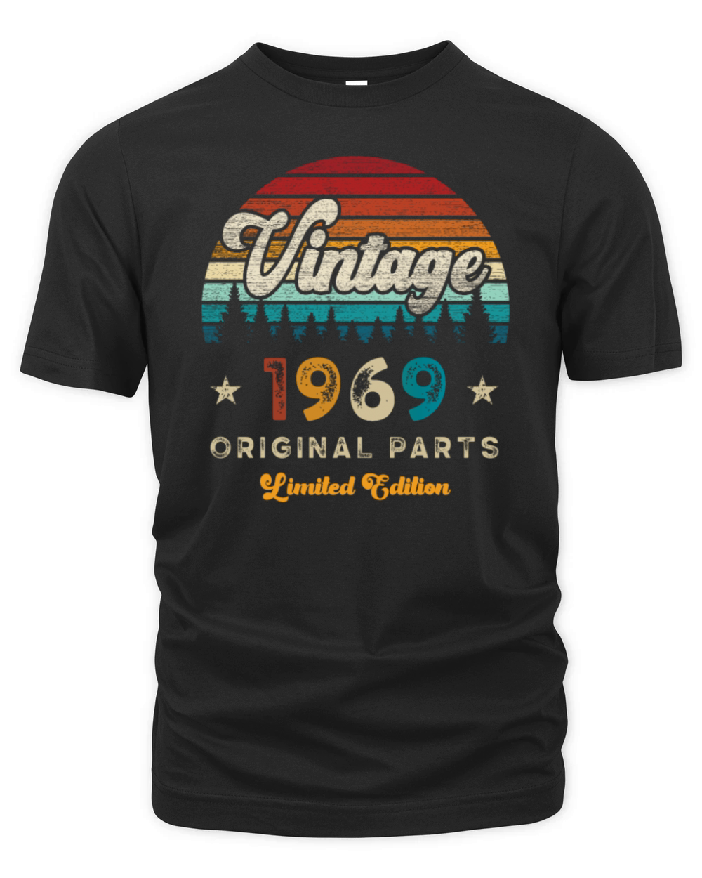 Vintage 1969 Birthday Retro Organic Unisex T-shirt