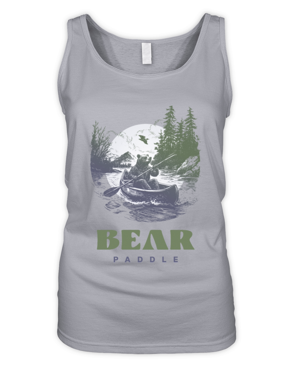 Bear Paddle Organic Women's Tank Top
