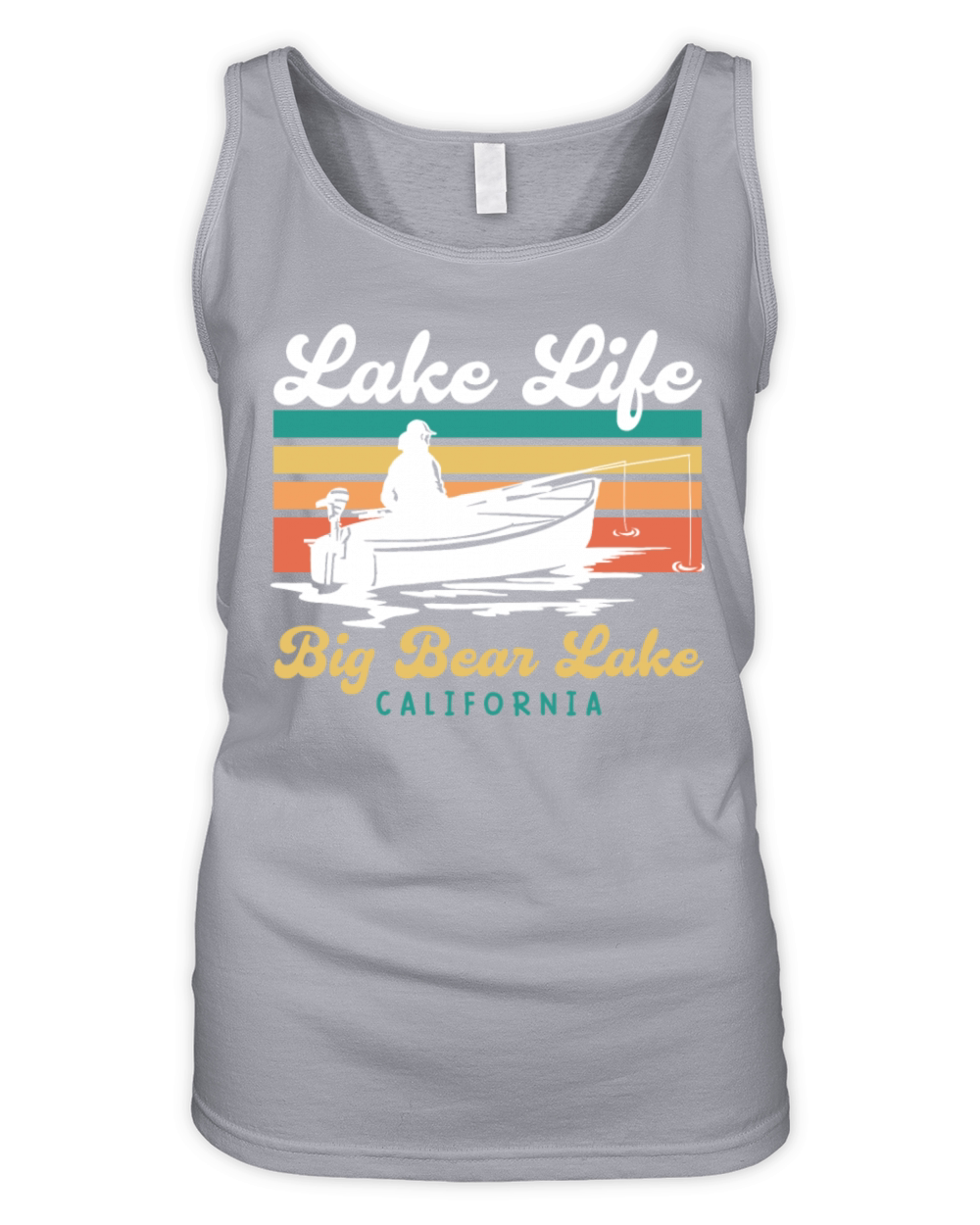 BIG BEAR LAKE CALIFORNIA LAKE LIFE Vintage Organic Women's Tank Top