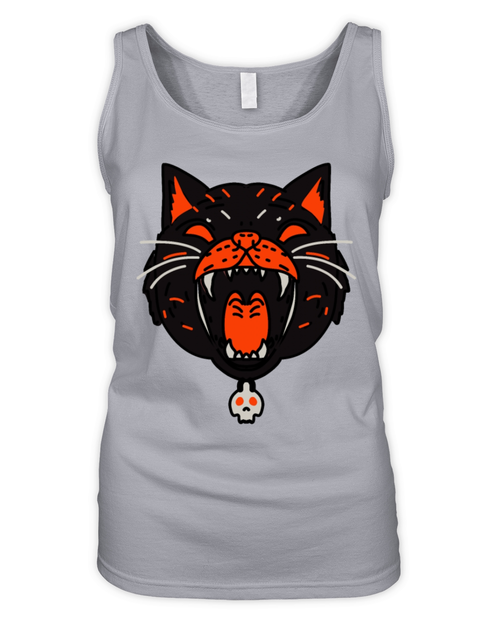 Halloween Black Cat Organic Women's Tank Top