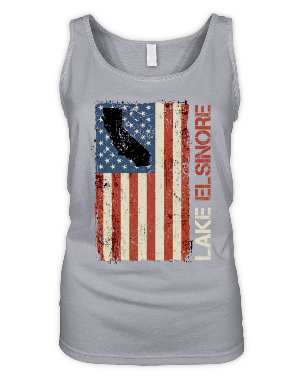 LAKE ELSINORE CALIFORNIA USA Golden State Lakes Organic Women's Tank Top