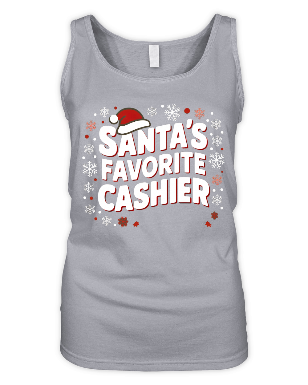 Santas Favorite Cashier Christmas Organic Women's Tank Top