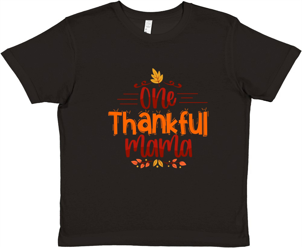 One Thankful Mama Premium Kids Crewneck T-shirt