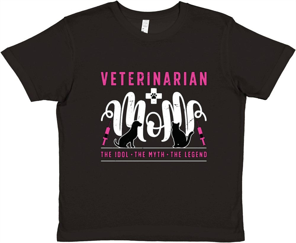 Veterinarian Mom The Idol The Myth The Vet Nurse Premium Kids Crewneck T-shirt