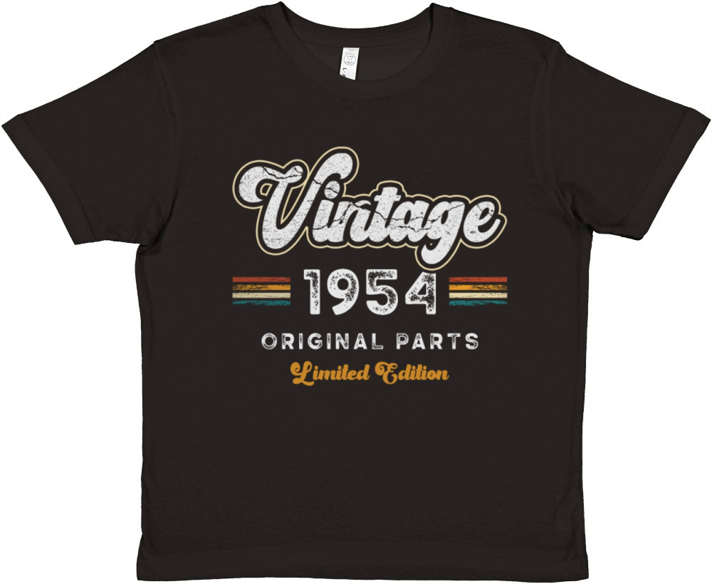 Vintage 1954 Birthday Retro Premium Kids Crewneck T-shirt