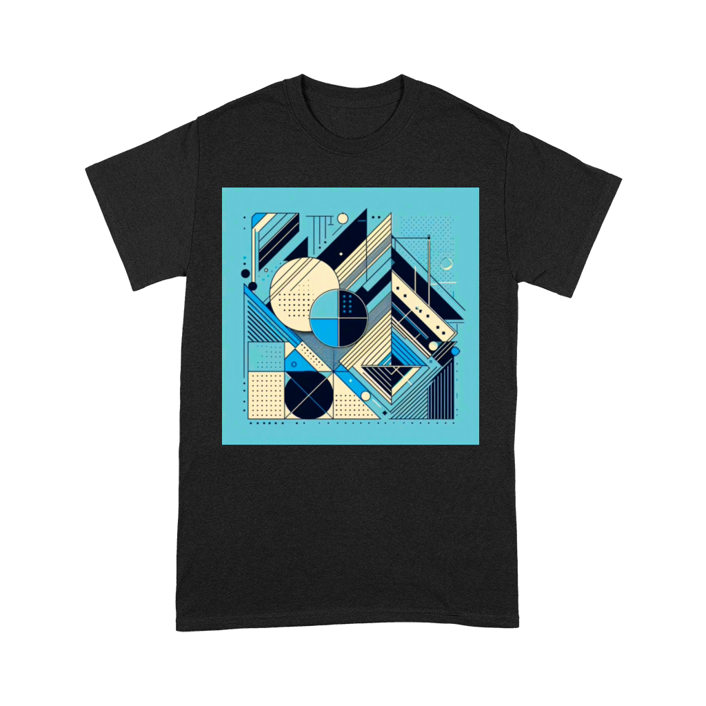 Minimalist Geometric Shapes Retro Style Premium T-shirt