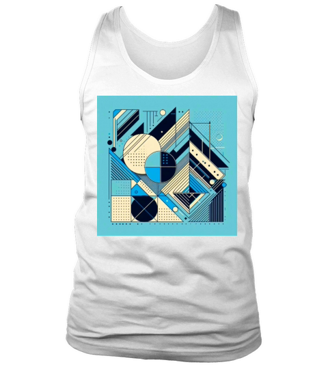 Minimalist Geometric Shapes Retro Style Tank Top Unisex