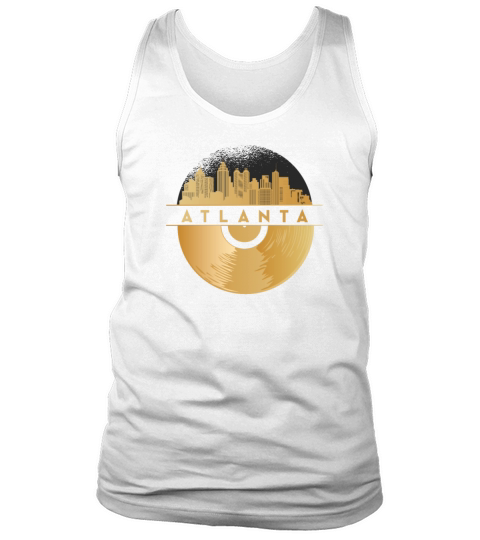Vinyl-Record-Player Disco-Music Skyline-Atlanta Tank Top Unisex