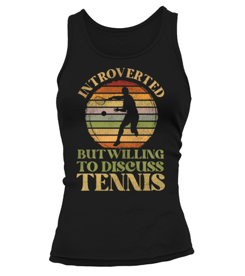 Funny Tennis Player Racket Tank top Woman
