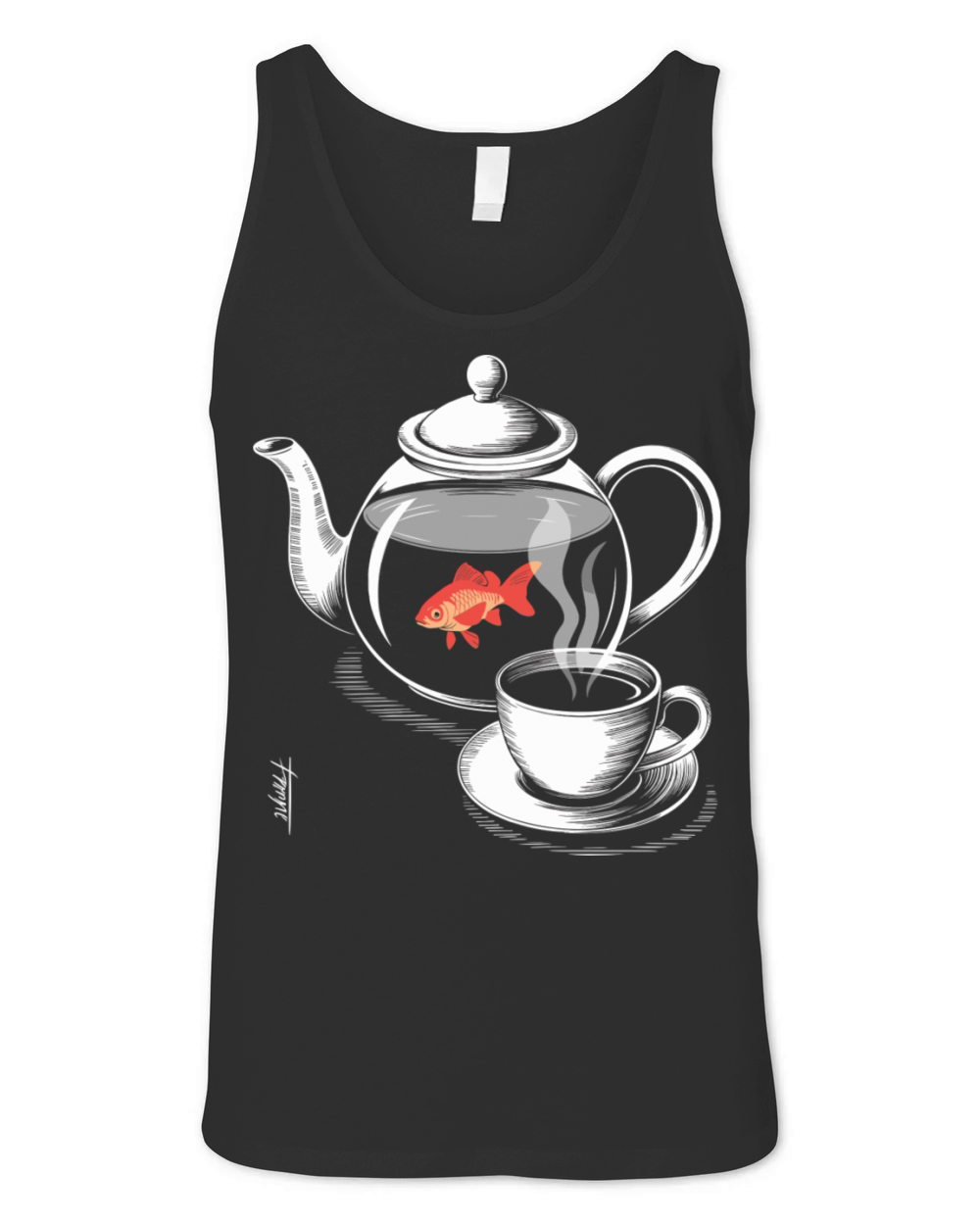 Twin Peaks A Fish In The Percolator Vintage Coffee Unisex Jersey Tank