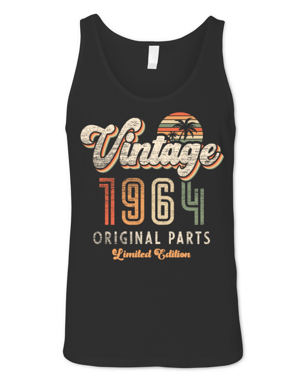 Vintage 1964 Birthday Retro Unisex Jersey Tank