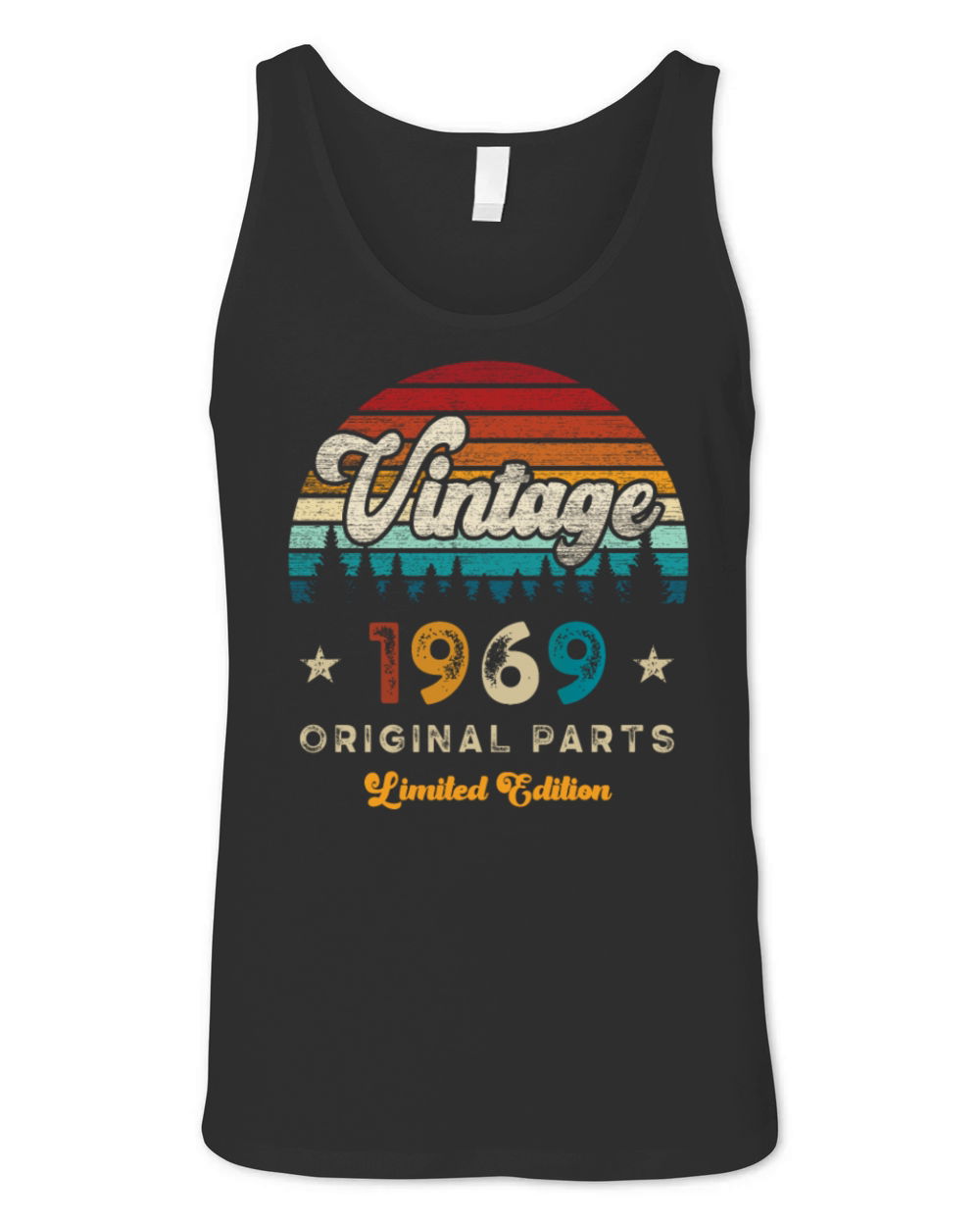 Vintage 1969 Birthday Retro Unisex Jersey Tank