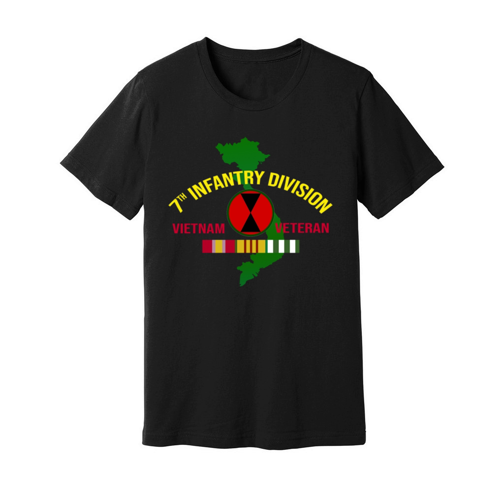 7th infantry division Vietnam Veteran Unisex Jersey Tee
