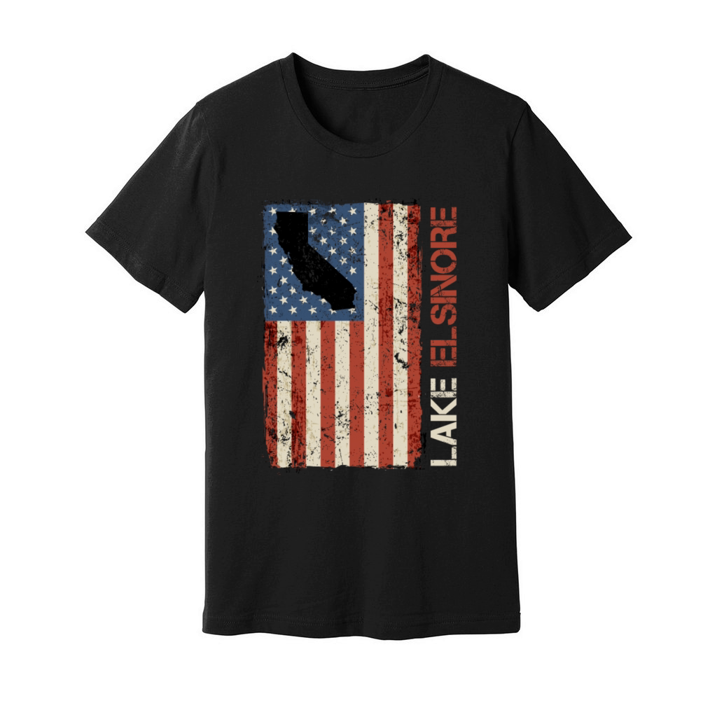 LAKE ELSINORE CALIFORNIA USA Golden State Lakes Unisex Jersey Tee