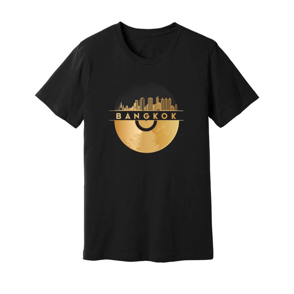 Vinyl-Record-Player Disco-Music Unisex Jersey Tee