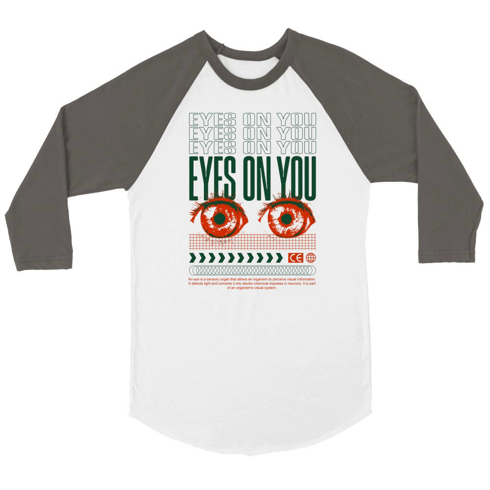 Eyes On You Unisex ¾ sleeve Raglan T-shirt