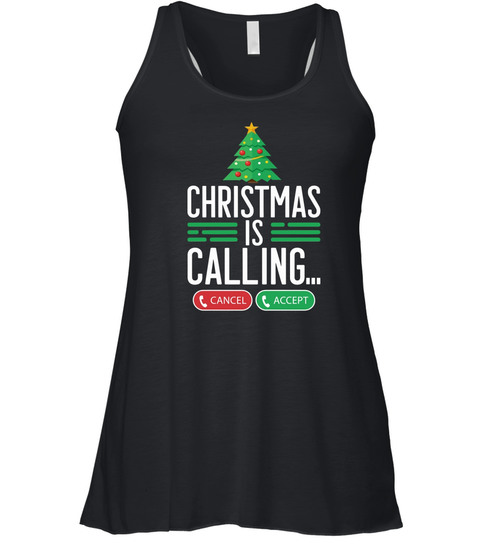 CHRISTMAS IS CALLING Women's Flowy Tank Top