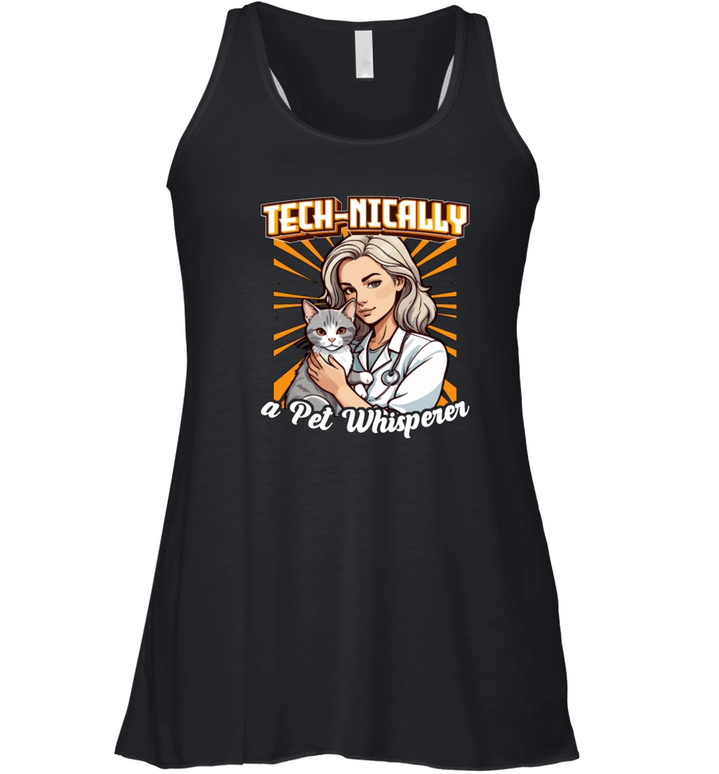 Veterinary Technician Tech-nically Animal Lover Women's Flowy Tank Top