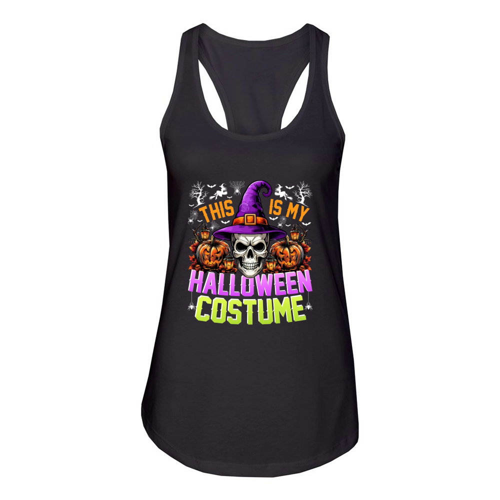 THIS IS MY HALLOWEEN COSTUME Women's Racerback Tank