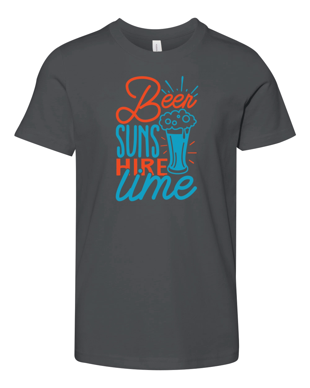 Beer suns hire lime Youth Unisex Jersey Tee