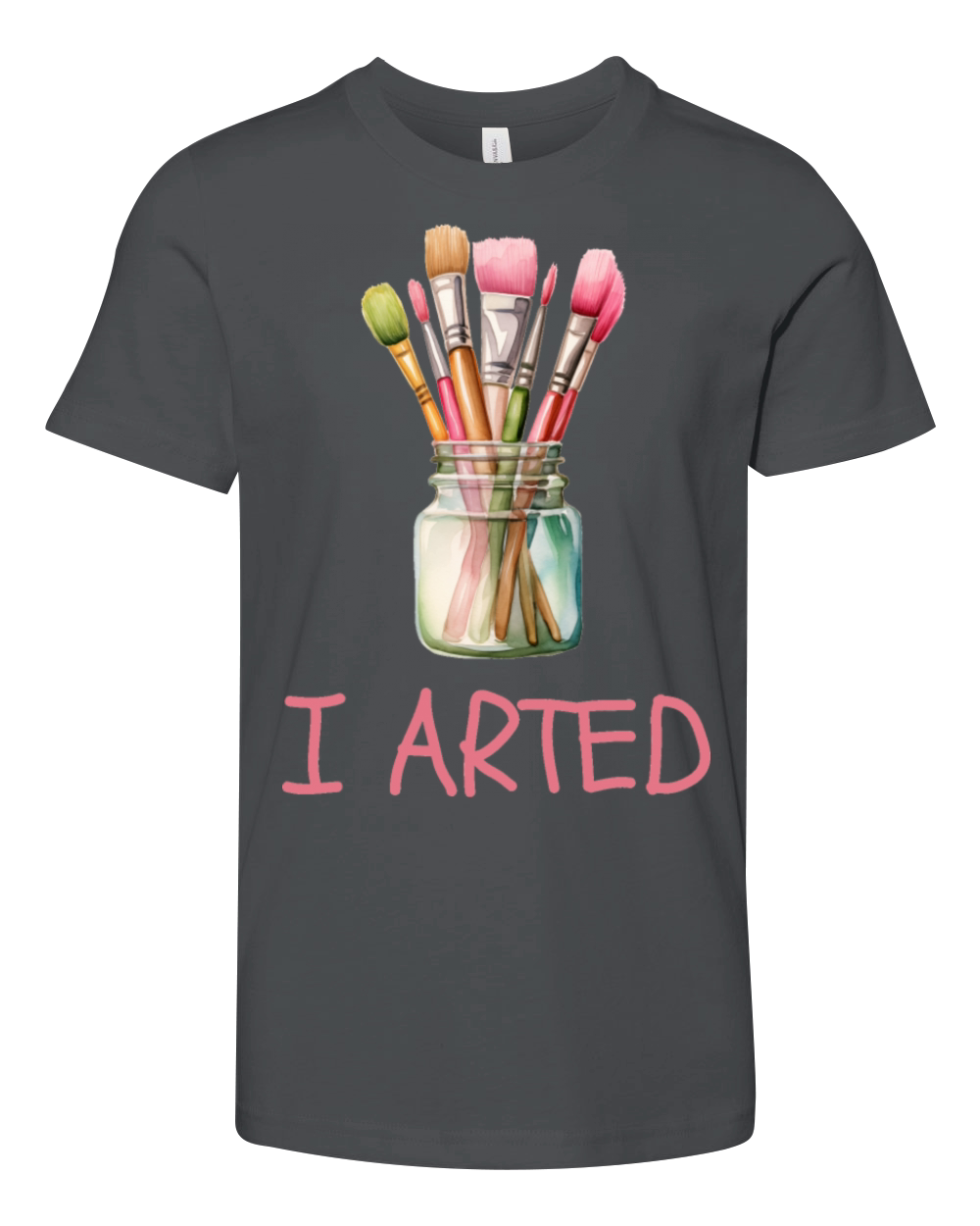 I Arted - Funny Artist Pun Youth Unisex Jersey Tee