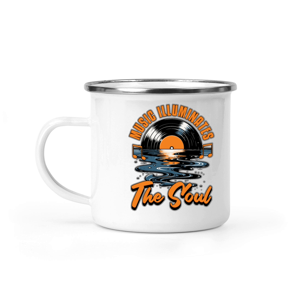 Folk Music Illuminated The Soul String Instrument Camping Mug