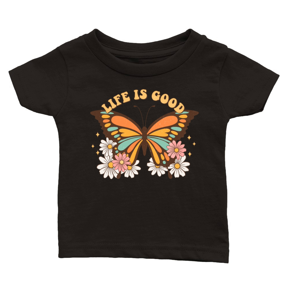 Vintage Butterfly Classic Baby Crewneck T-shirt