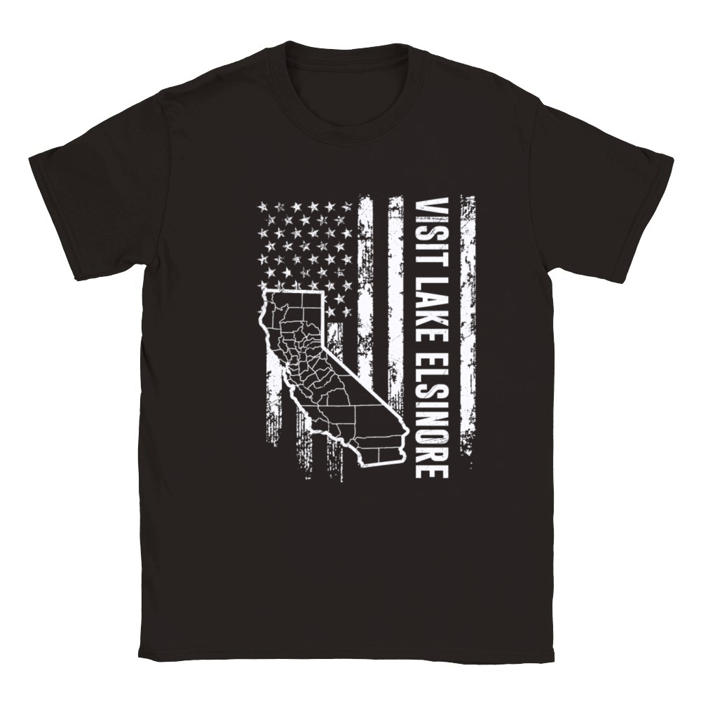California VISIT LAKE ELSINORE Vintage America Classic Kids Crewneck T-shirt