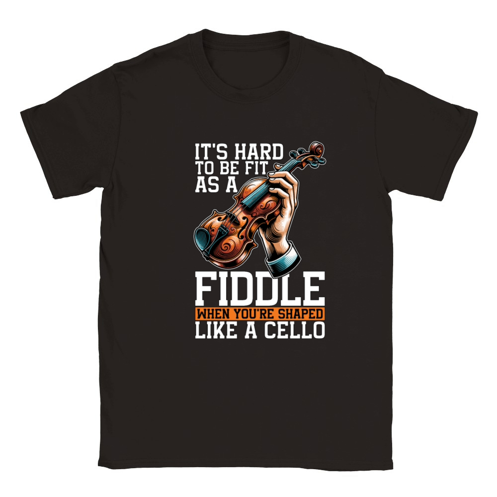 Fiddle Its Hard To Be Fit As A String Instrument Classic Kids Crewneck T-shirt