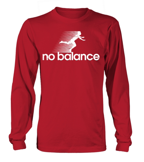 No Balance White Retro Funny Running Long sleeved Unisex