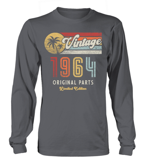 Vintage 1964 Birthday Retro Long sleeved Unisex