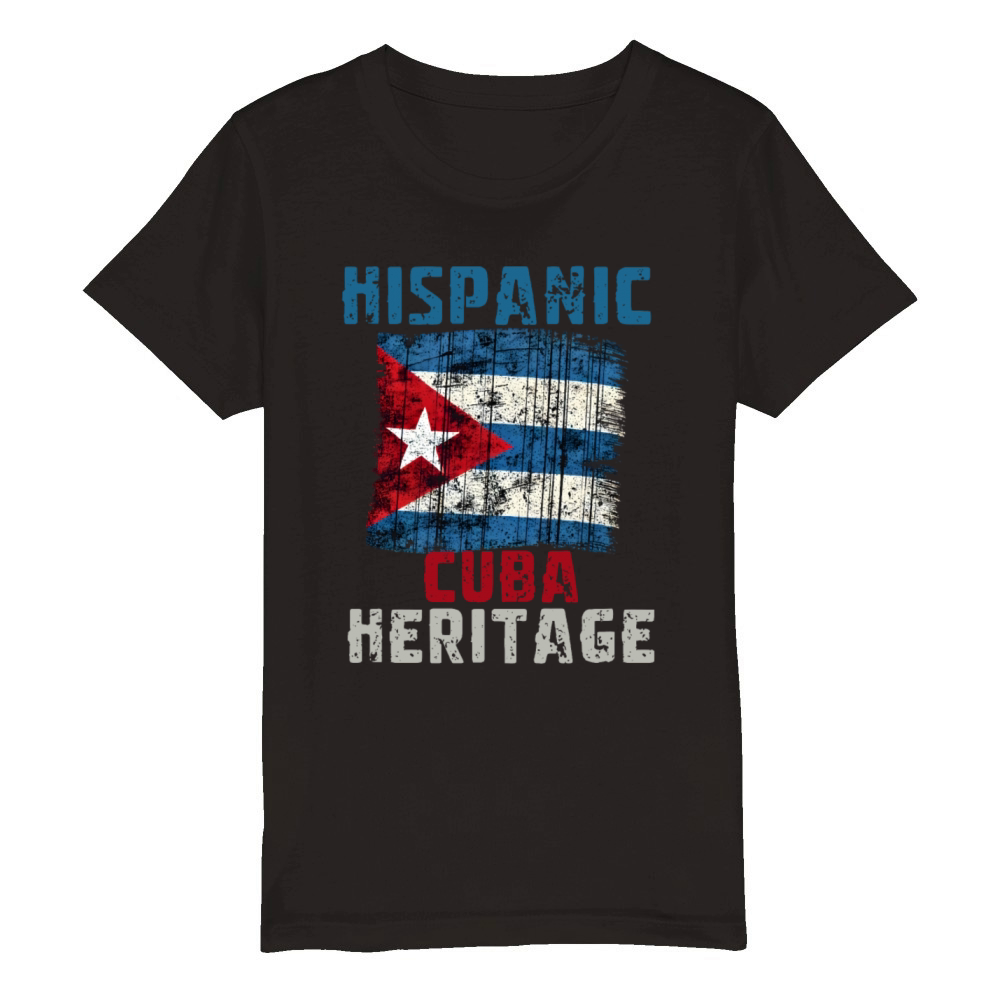 Cuban Heritage Pride - Hispanic Heritage Month Organic Kids Crewneck T-shirt